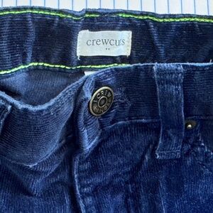 Crewcuts Stretch Corduroy Pants NAVY Boys size 10